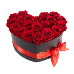 Red Rose Heart Box