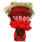 Bouquet of Red Roses & Chocolates