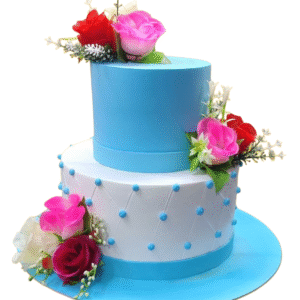 Wedding Spl Cake With Rose
