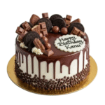 Chocolate Truffle Cake With Chocolate Garnishing