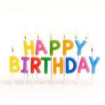 ‘Happy Birthday’ Candles