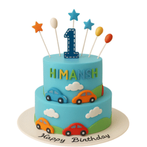 Cars & Stars First Birthday Spl cakes